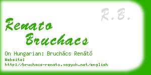 renato bruchacs business card